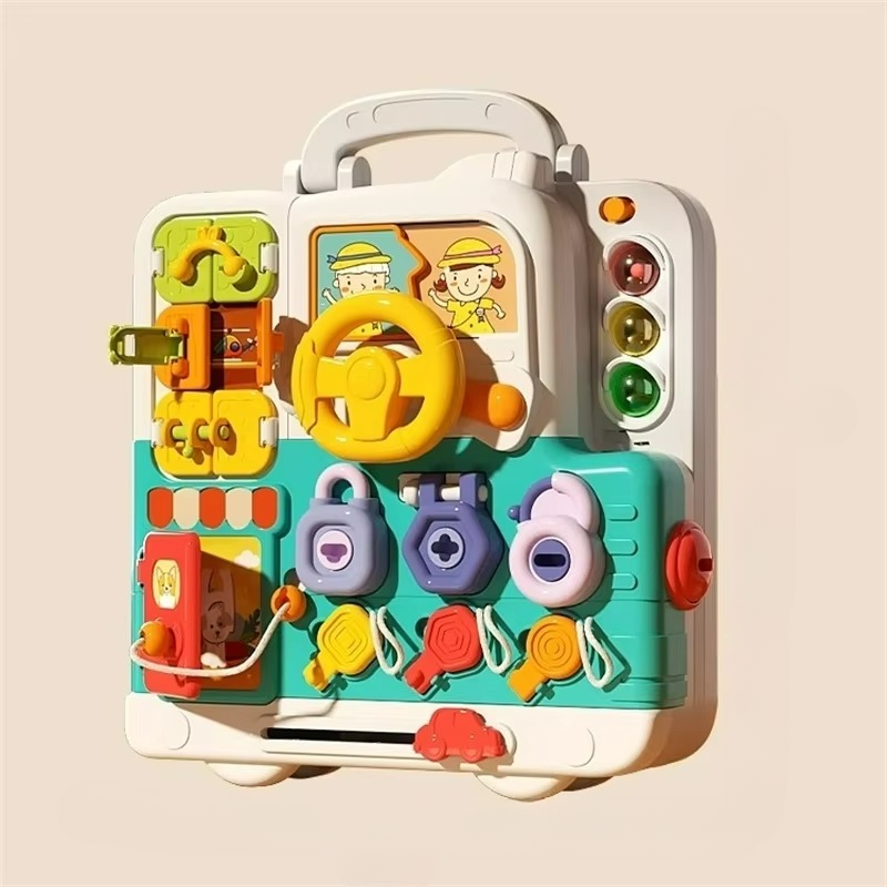 Montessori Busy Board for Toddlers with Lights & Music | Tots N Paws