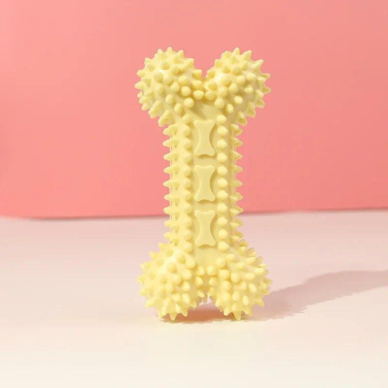 Soft Rubber Bone Chew Toy – Dental Care for Small Dogs