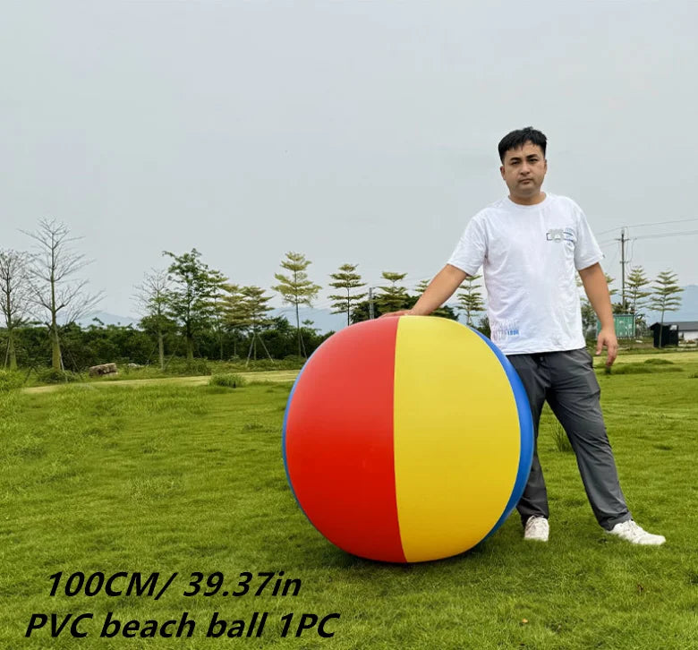 HUGE Inflatable Beach Ball – Giant Outdoor Fun for Parties & Pool Play