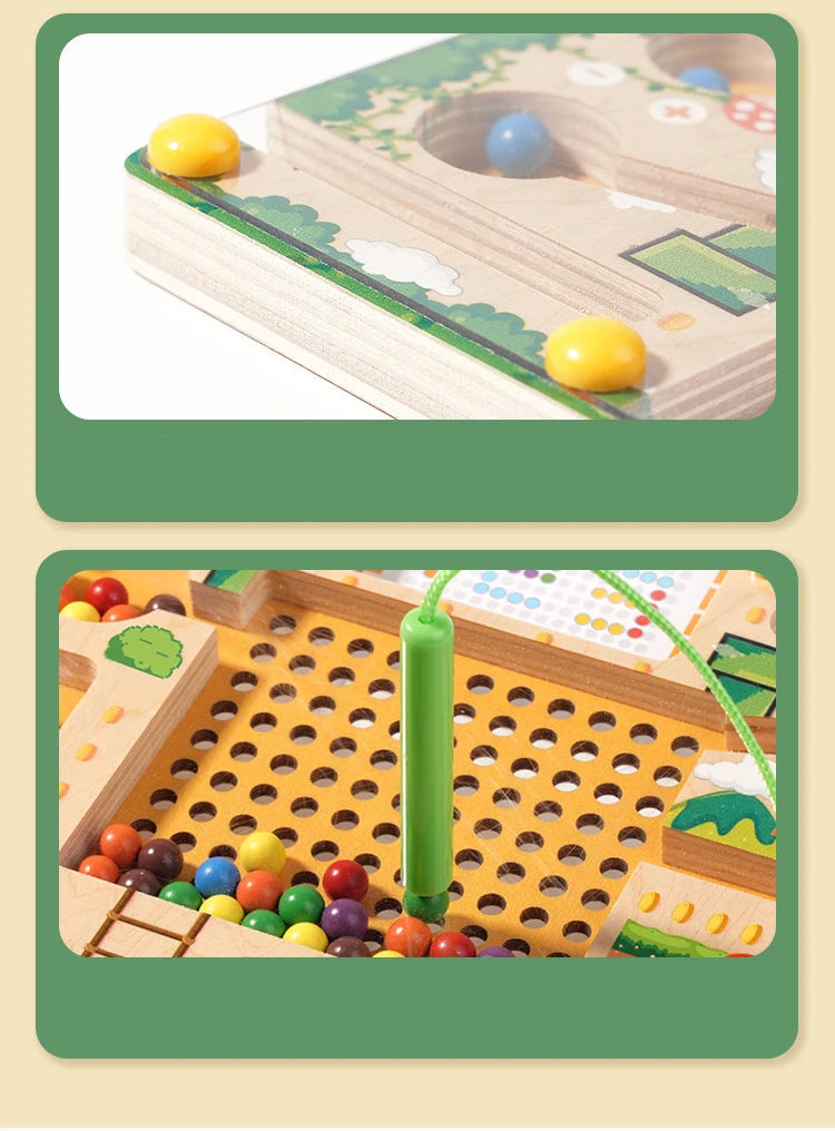 Magnetic Montessori Sorting Puzzle Maze Toy for Kids | Tots N Paws