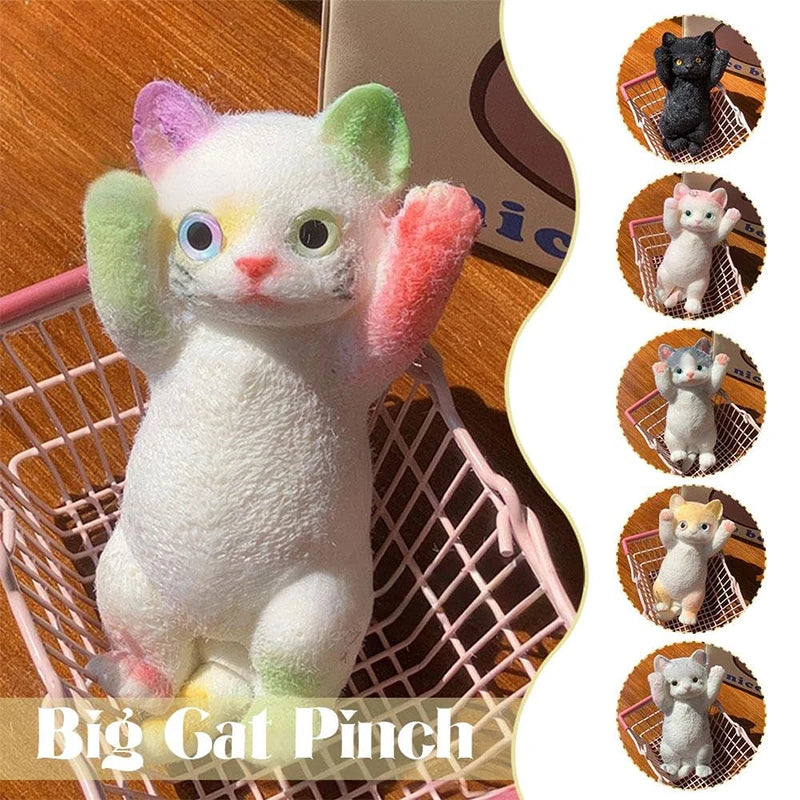 Big Kitty Cat Silicone Stress Relief Toy | Tots N Paws