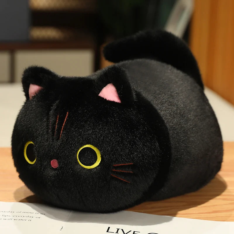 Kawaii Oval Cat Plush Doll β Cute Stuffed Toy | Tots N Paws