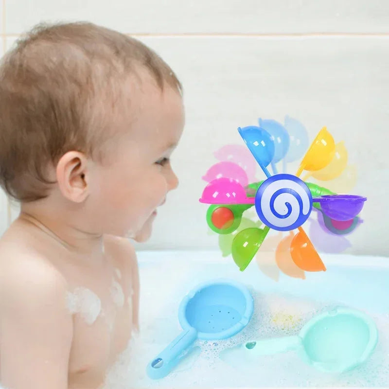 Baby Bath Toys Waterwheel – Colorful Suction Bath Sprinkler | Tots N Paws