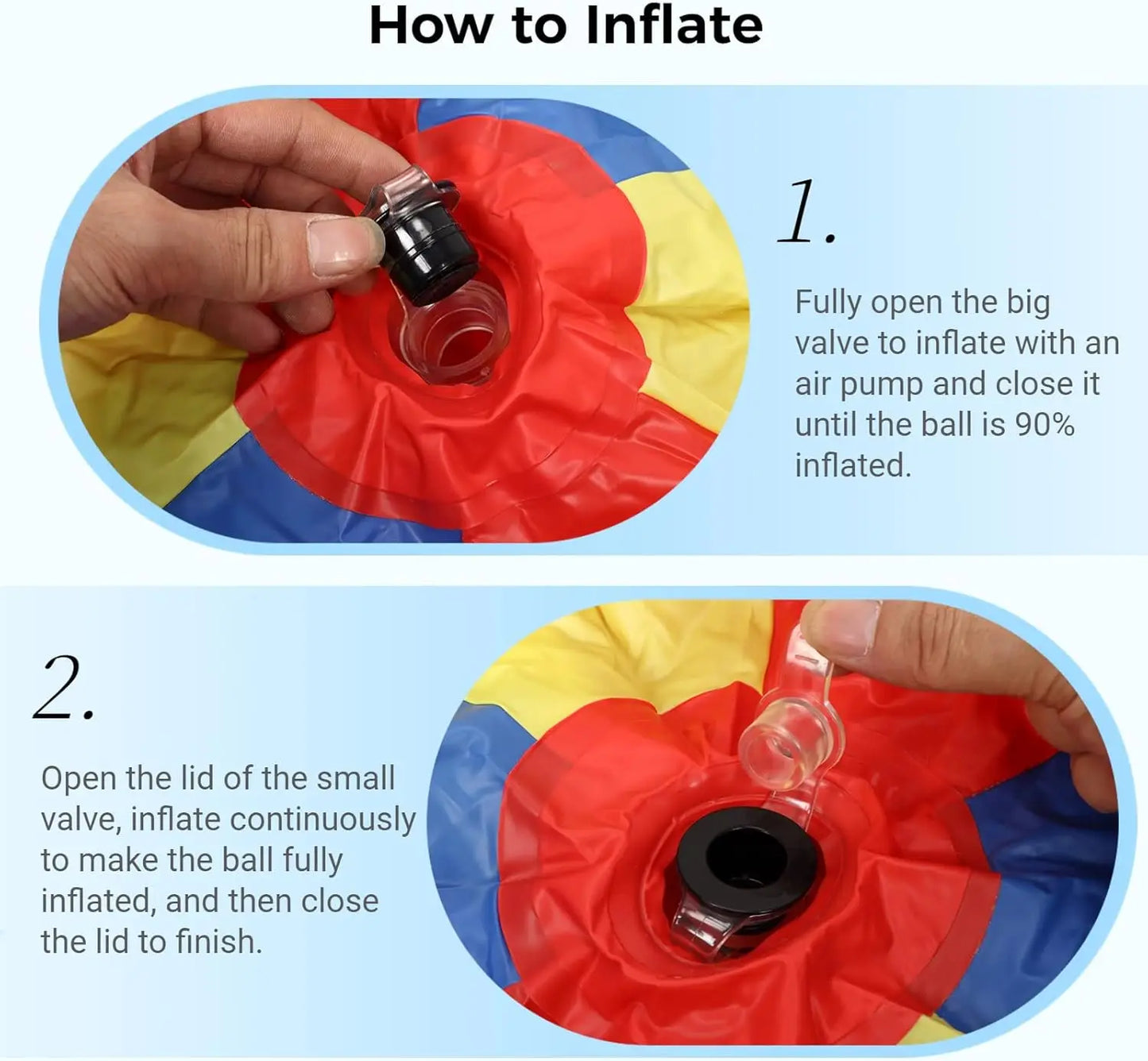 HUGE Inflatable Beach Ball – Giant Outdoor Fun for Parties & Pool Play
