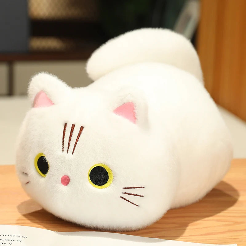 Kawaii Oval Cat Plush Doll β Cute Stuffed Toy | Tots N Paws