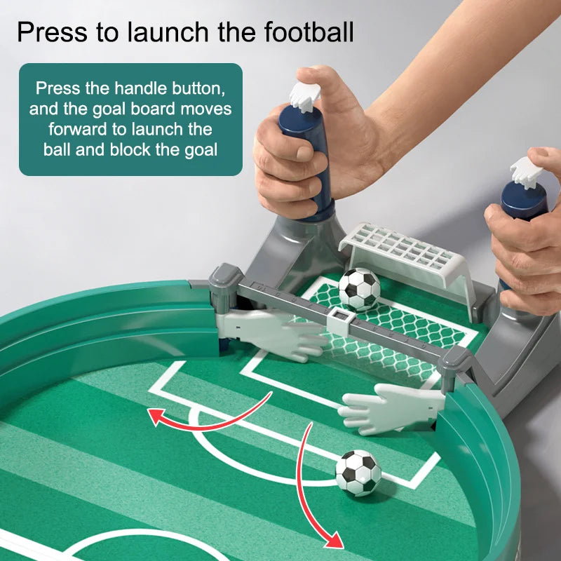 Portable Soccer Table Football Board Game – 2-in-1 Football & Hockey for Family Fun