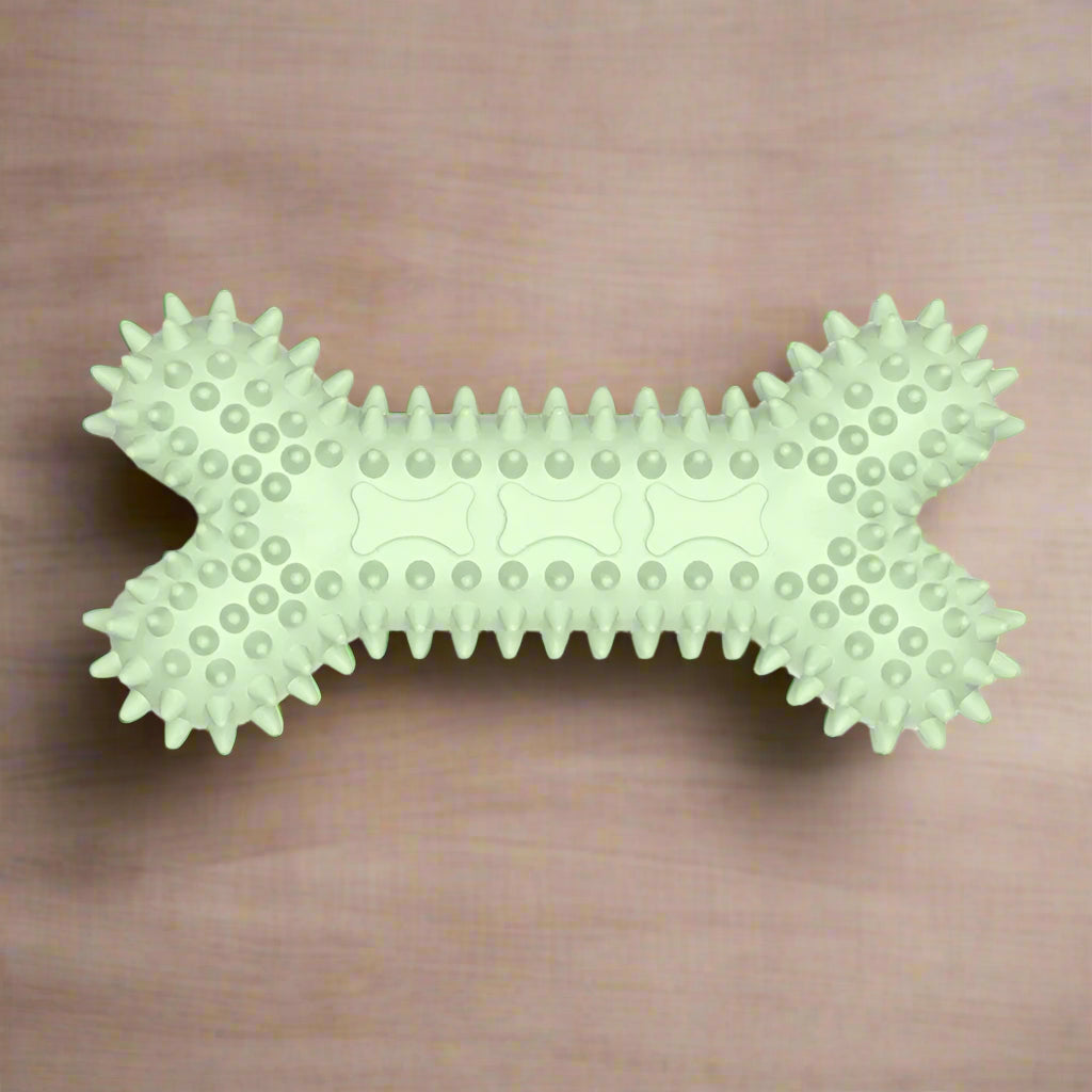 Soft Rubber Bone Chew Toy – Dental Care for Small Dogs