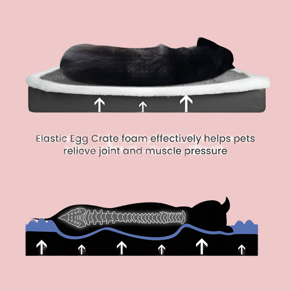 Cozy, Non-Slip Plush Dog Bed – Orthopedic, Washable & Perfect for Pets!