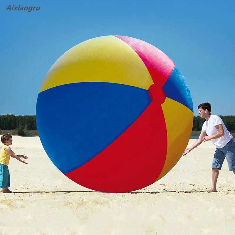 HUGE Inflatable Beach Ball – Giant Outdoor Fun for Parties & Pool Play