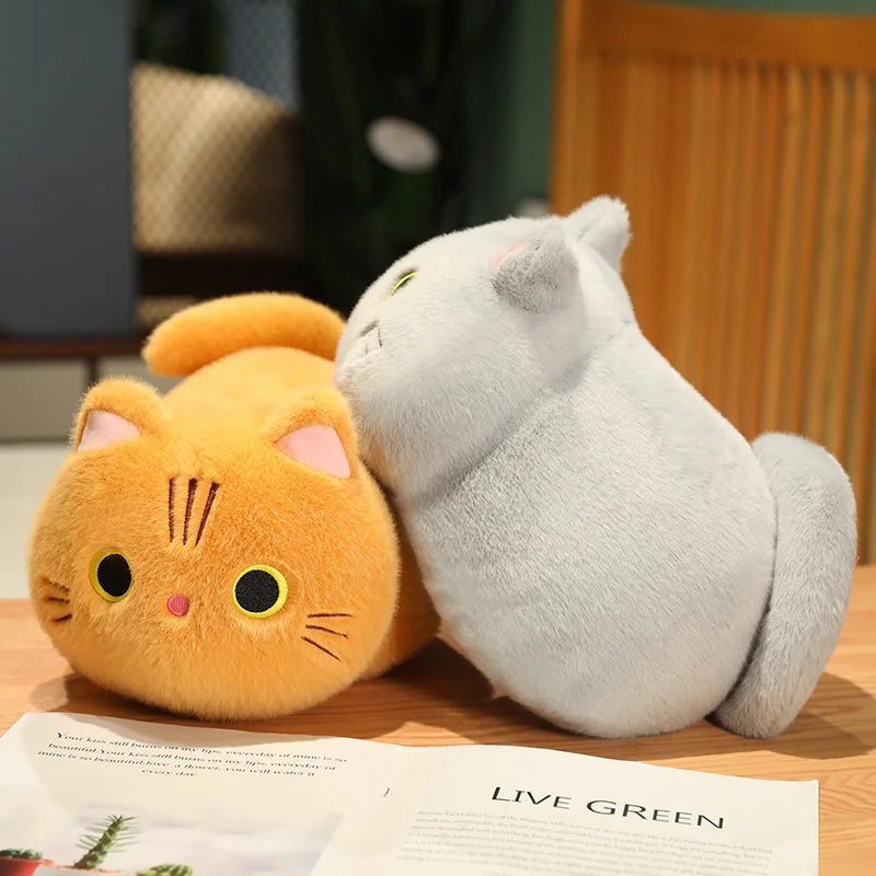 Kawaii Oval Cat Plush Doll β Cute Stuffed Toy | Tots N Paws