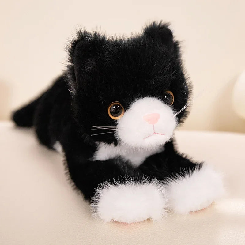 Tots N Paws Simulation Cat Plush Toy | Realistic Stuffed Kitten Doll Gift