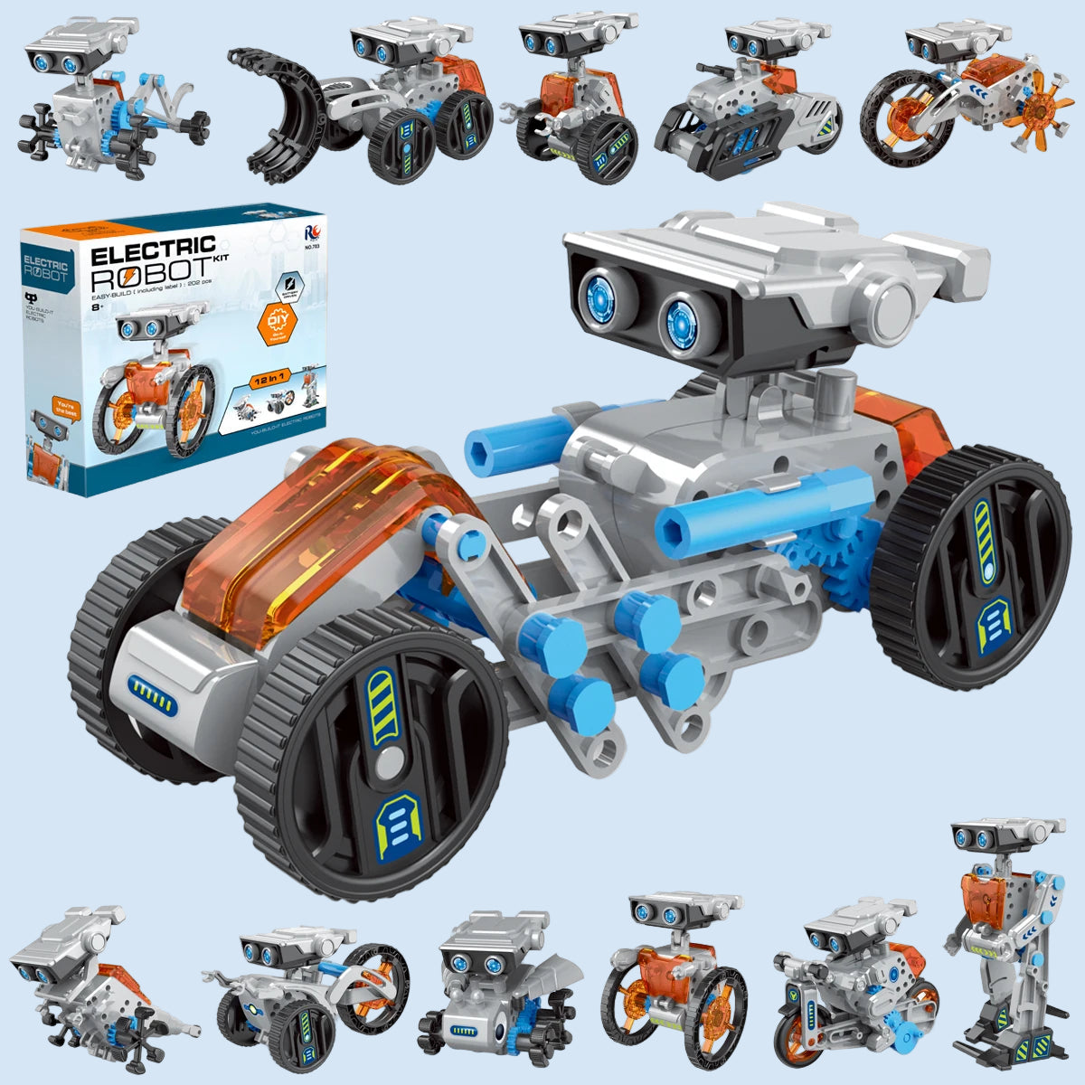 12-in-1 Solar Robot Kit STEM Toy for Kids | Tots N Paws
