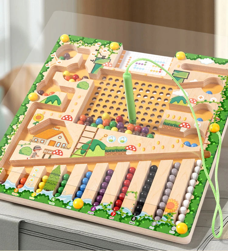 Magnetic Montessori Sorting Puzzle Maze Toy for Kids | Tots N Paws