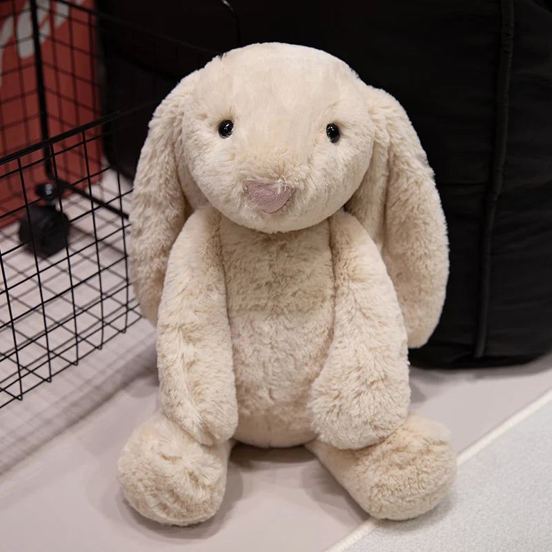 Kawaii Long Ears Bunny Plush Toy – Cute Rabbit Hug Pillow | Tots N Paws