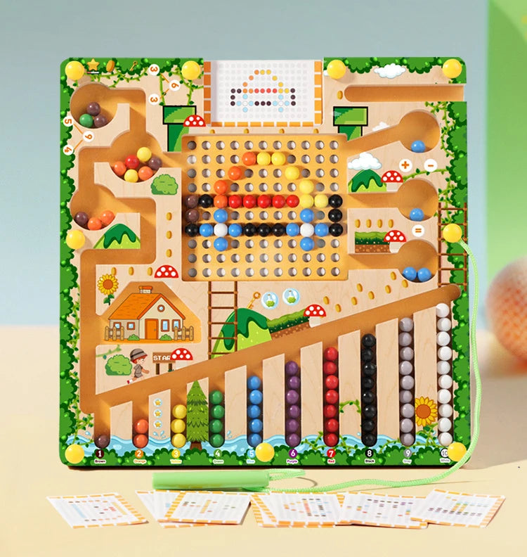 Magnetic Montessori Sorting Puzzle Maze Toy for Kids | Tots N Paws