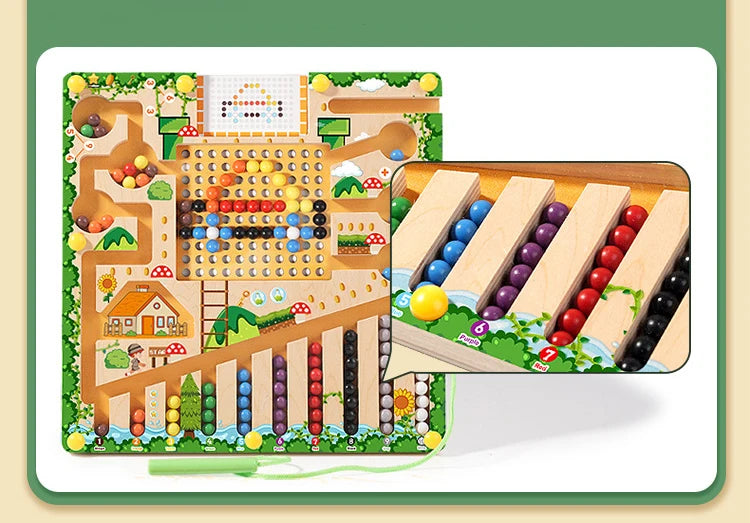 Magnetic Montessori Sorting Puzzle Maze Toy for Kids | Tots N Paws