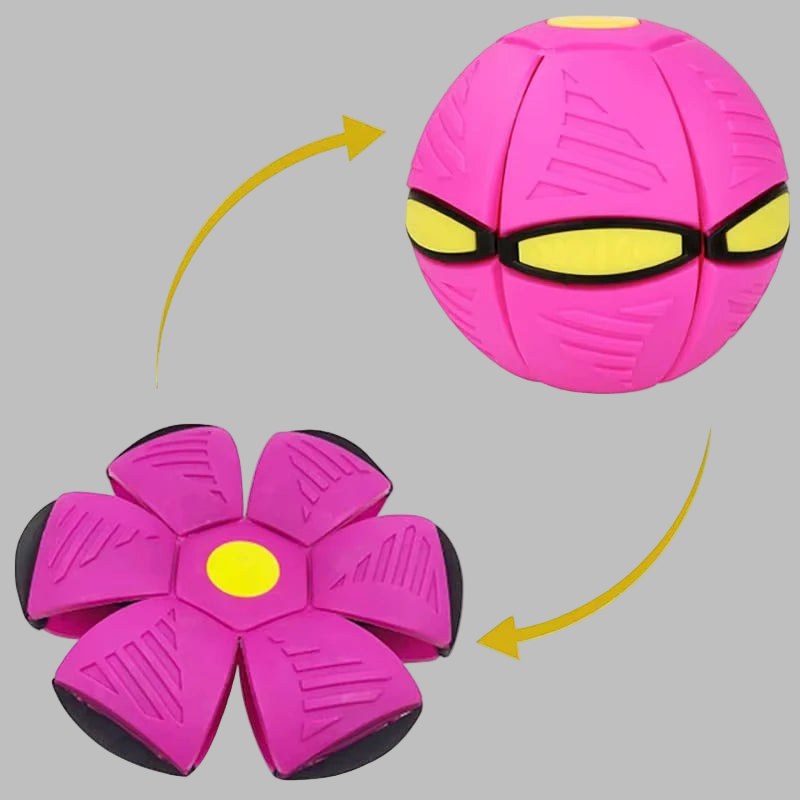 Tots N Paws UFO Magic Dog Ball | Interactive Flying Saucer Pet Toy