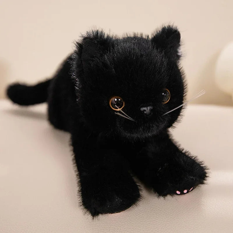 Tots N Paws Simulation Cat Plush Toy | Realistic Stuffed Kitten Doll Gift