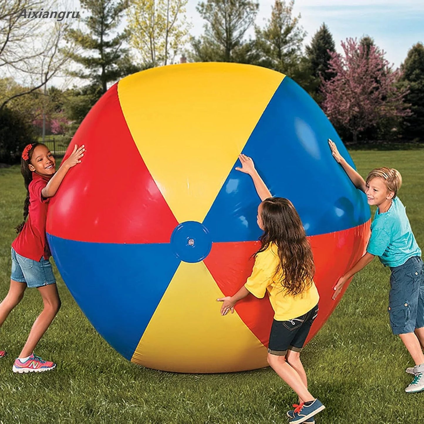 HUGE Inflatable Beach Ball – Giant Outdoor Fun for Parties & Pool Play