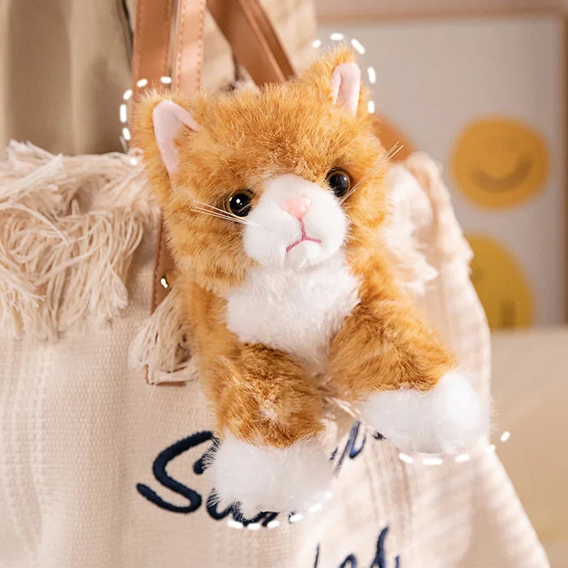 Tots N Paws Simulation Cat Plush Toy | Realistic Stuffed Kitten Doll Gift