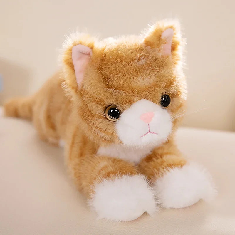 Tots N Paws Simulation Cat Plush Toy | Realistic Stuffed Kitten Doll Gift