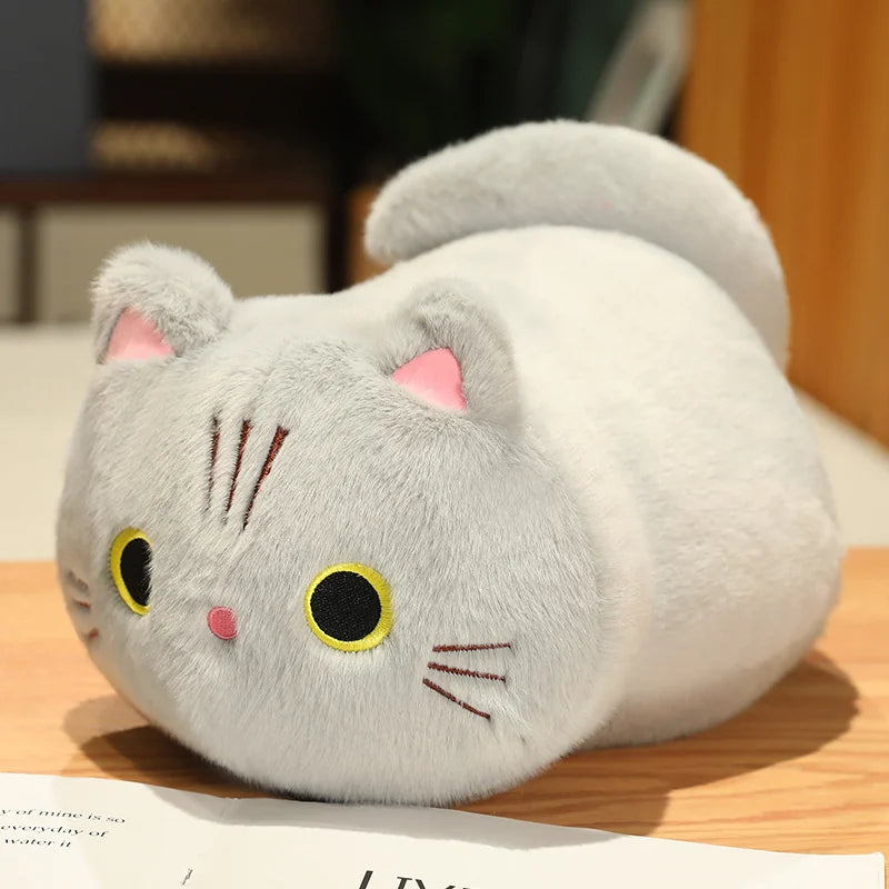 Kawaii Oval Cat Plush Doll β Cute Stuffed Toy | Tots N Paws