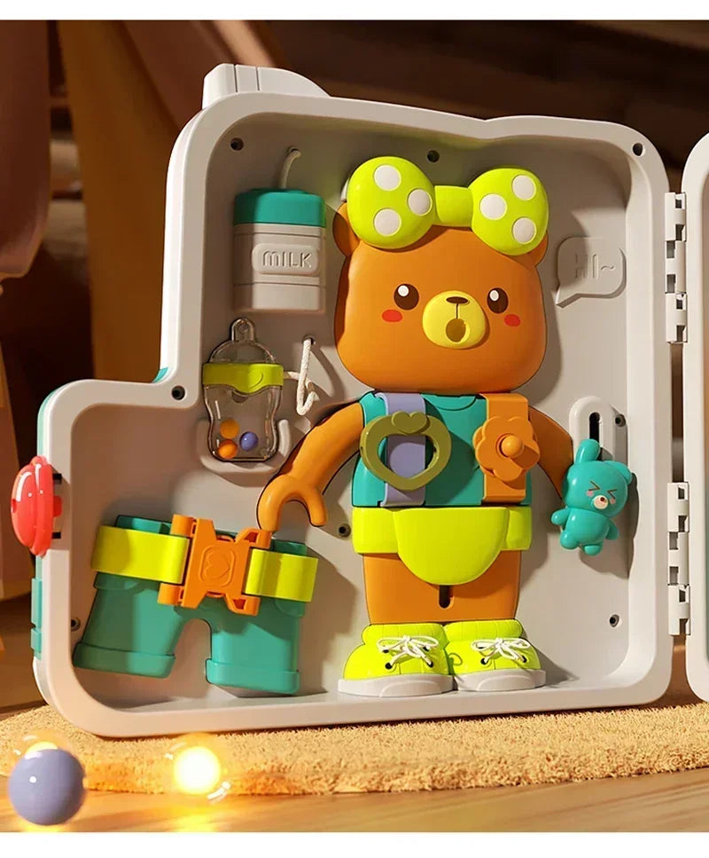 Montessori Busy Board for Toddlers with Lights & Music | Tots N Paws