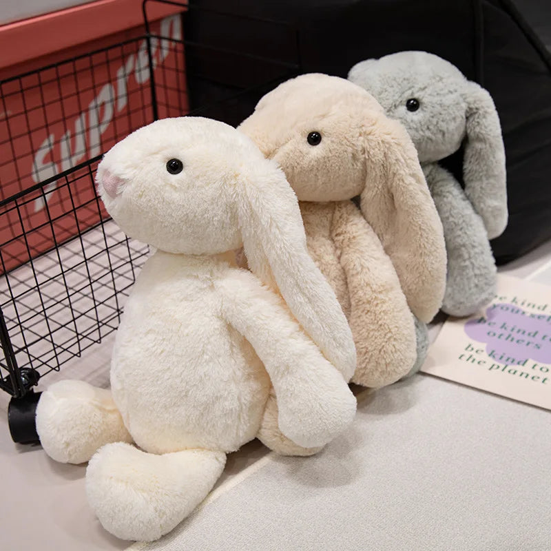 Kawaii Long Ears Bunny Plush Toy – Cute Rabbit Hug Pillow | Tots N Paws
