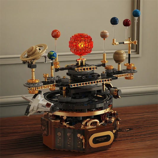 Rotating Solar System Model Building Blocks STEM Toy | Tots N Paws