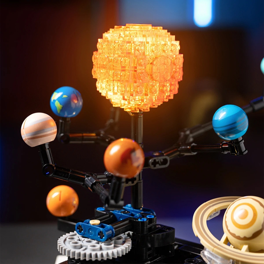 Rotating Solar System Model Building Blocks STEM Toy | Tots N Paws