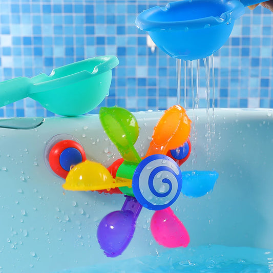 Baby Bath Toys Waterwheel – Colorful Suction Bath Sprinkler | Tots N Paws