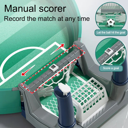 Portable Soccer Table Football Board Game – 2-in-1 Football & Hockey for Family Fun