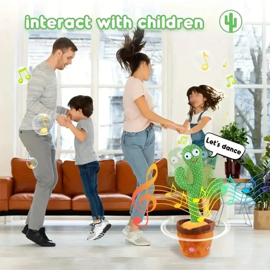 Talking Dancing Cactus Plush Toy with 120 Songs