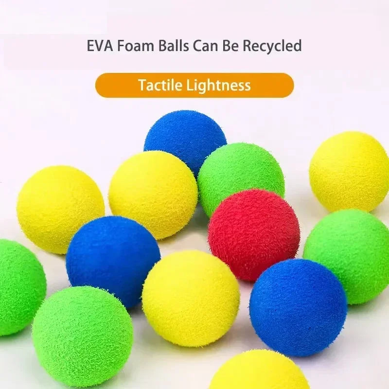 Pom-Pom Foam Ball Launcher – Interactive Cat Toy for Active Play