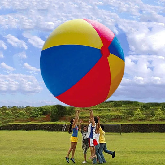 HUGE Inflatable Beach Ball – Giant Outdoor Fun for Parties & Pool Play