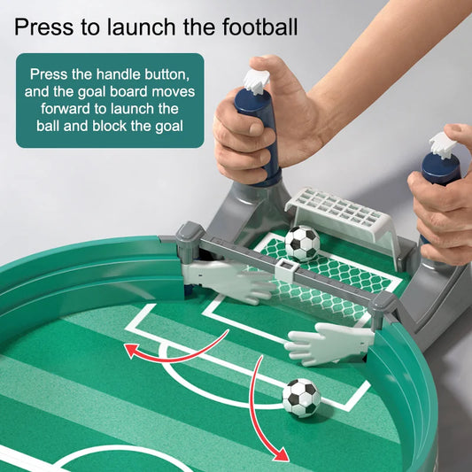 Portable Soccer Table Football Board Game – 2-in-1 Football & Hockey for Family Fun