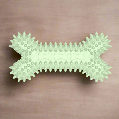 Soft Rubber Bone Chew Toy – Dental Care for Small Dogs