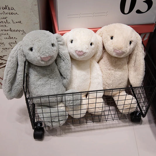 Kawaii Long Ears Bunny Plush Toy – Cute Rabbit Hug Pillow | Tots N Paws