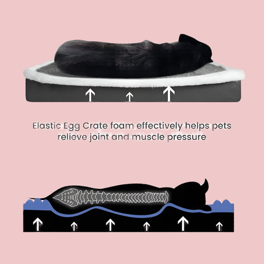 Cozy, Non-Slip Plush Dog Bed – Orthopedic, Washable & Perfect for Pets!