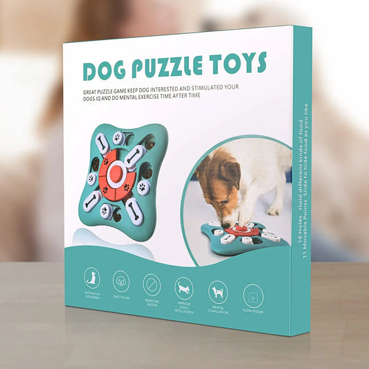 Tots N Paws Dog Puzzle Toys Dispenser | Interactive Treat & IQ Training Toy