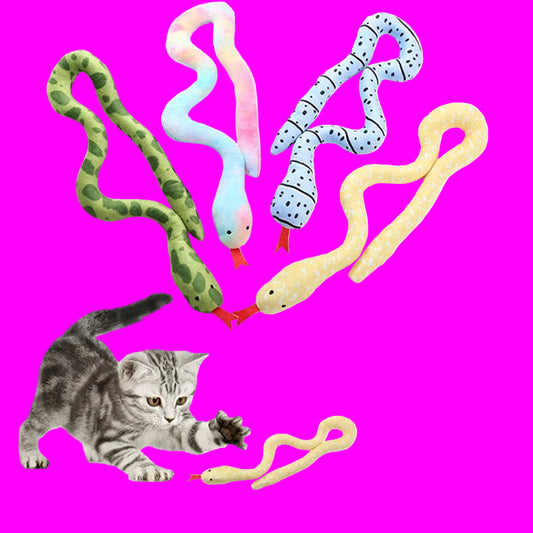 Snake Shape Interactive Cat Toy – Bite-Resistant Catnip Fun for Cats & Kittens