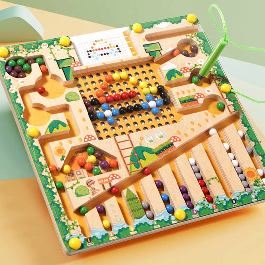 Magnetic Montessori Sorting Puzzle Maze Toy for Kids | Tots N Paws