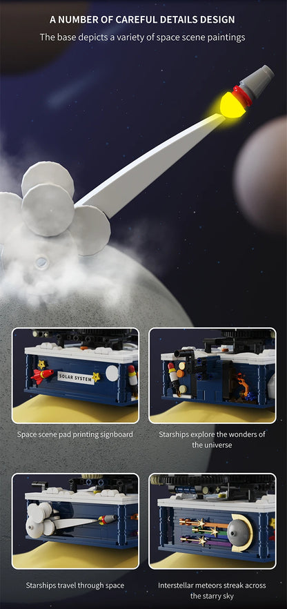 Rotating Solar System Model Building Blocks STEM Toy | Tots N Paws