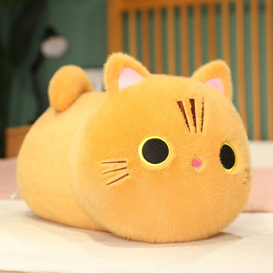 Kawaii Oval Cat Plush Doll – Cute Stuffed Toy | Tots N Paws