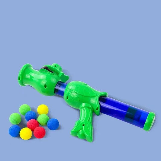 Pom-Pom Foam Ball Launcher – Interactive Cat Toy for Active Play