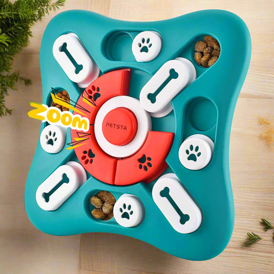 Pet interactive toy with treats