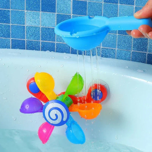 Baby Bath Toys Waterwheel – Colorful Suction Bath Sprinkler | Tots N Paws