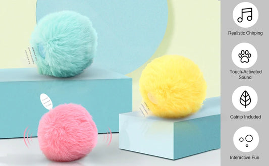 Smart Interactive Cat Toy Ball with Catnip & Sounds | Tots N Paws