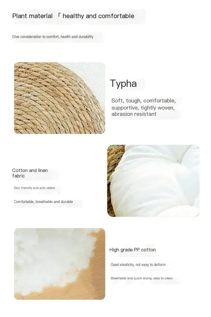 Handmade Vine Woven Cat Nest – Cozy, Washable & Year-Round Comfort