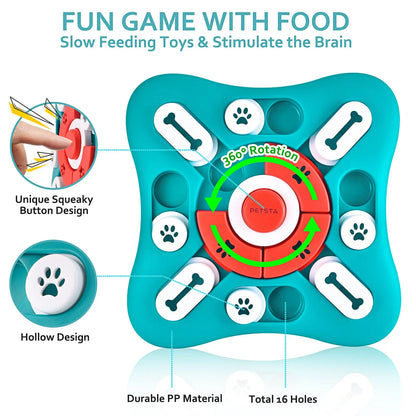 Tots N Paws Dog Puzzle Toys Dispenser | Interactive Treat & IQ Training Toy